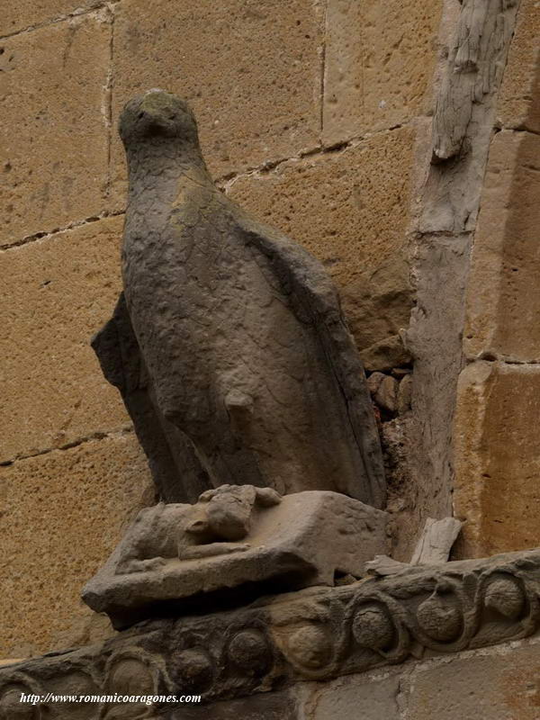 AGUILA FLANQUEANDO LA PORTADA OESTE